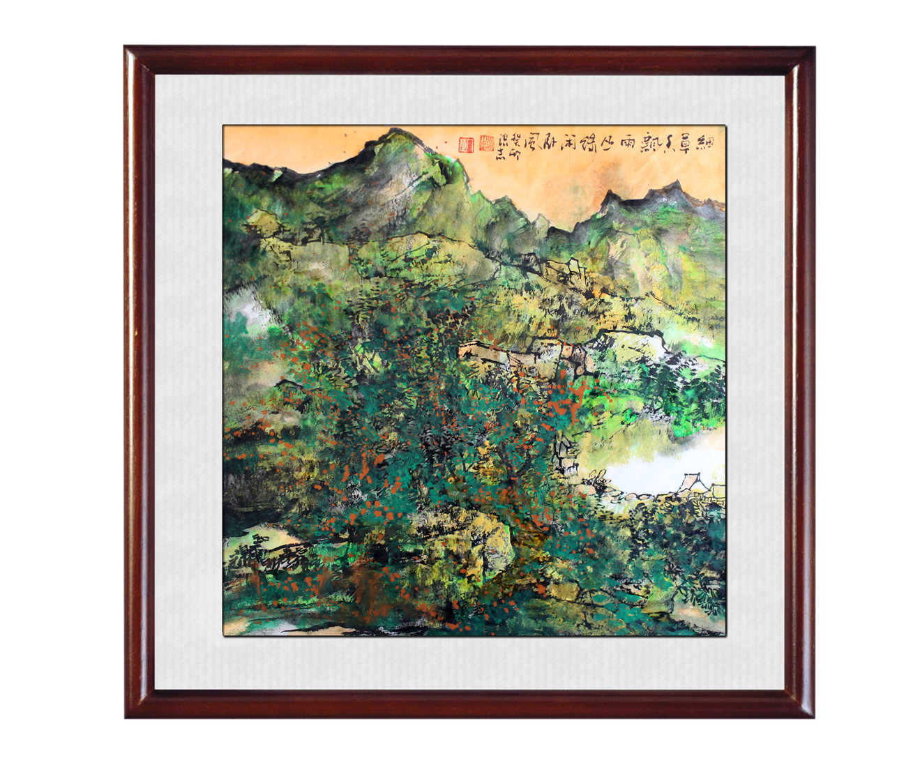 细草香飘雨，丛绿闲卧风 &nbsp;&nbsp;张志老师国画作品