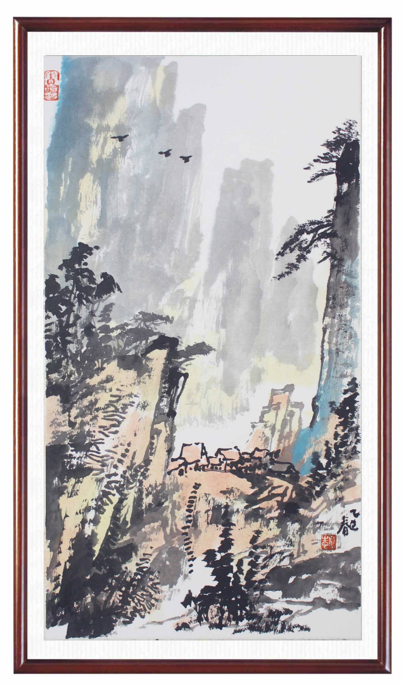 张志老师国画作品 哈