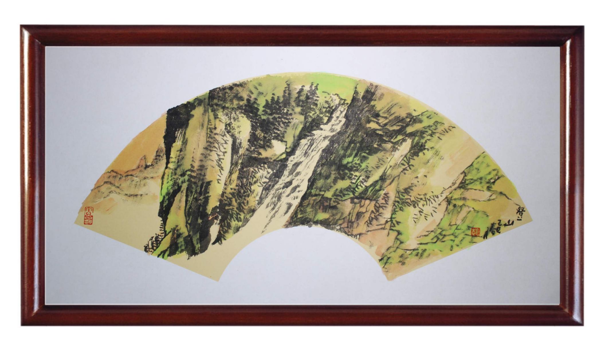 张志老师国画作品.哈 &nbsp;登山图