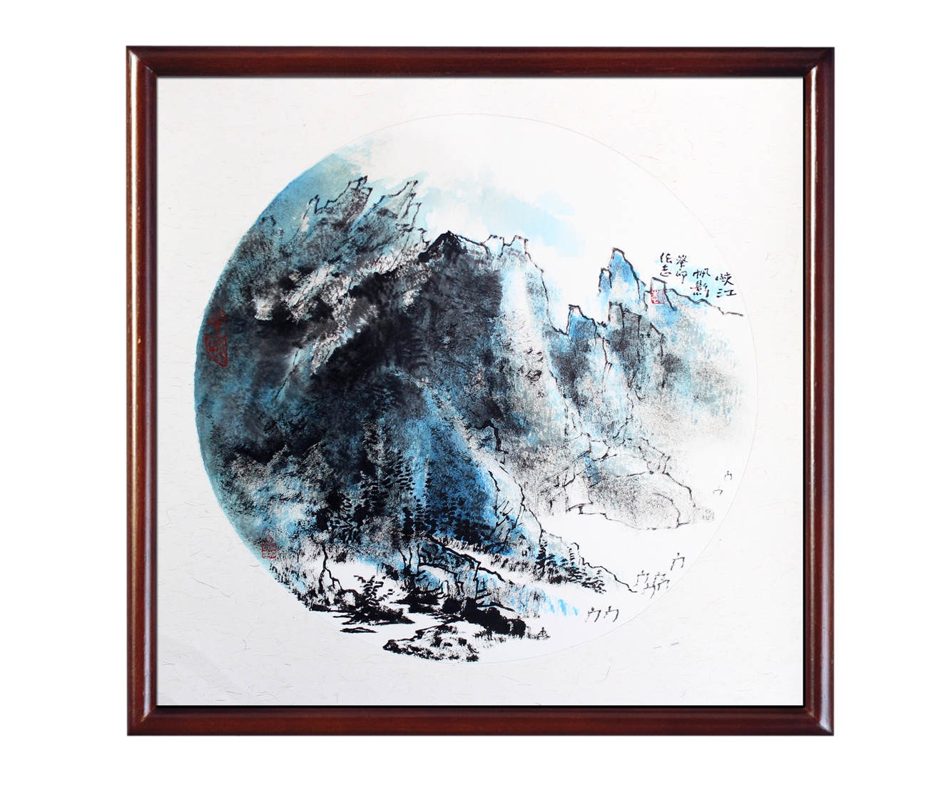 峡江帆影图  张志老师国画作品
